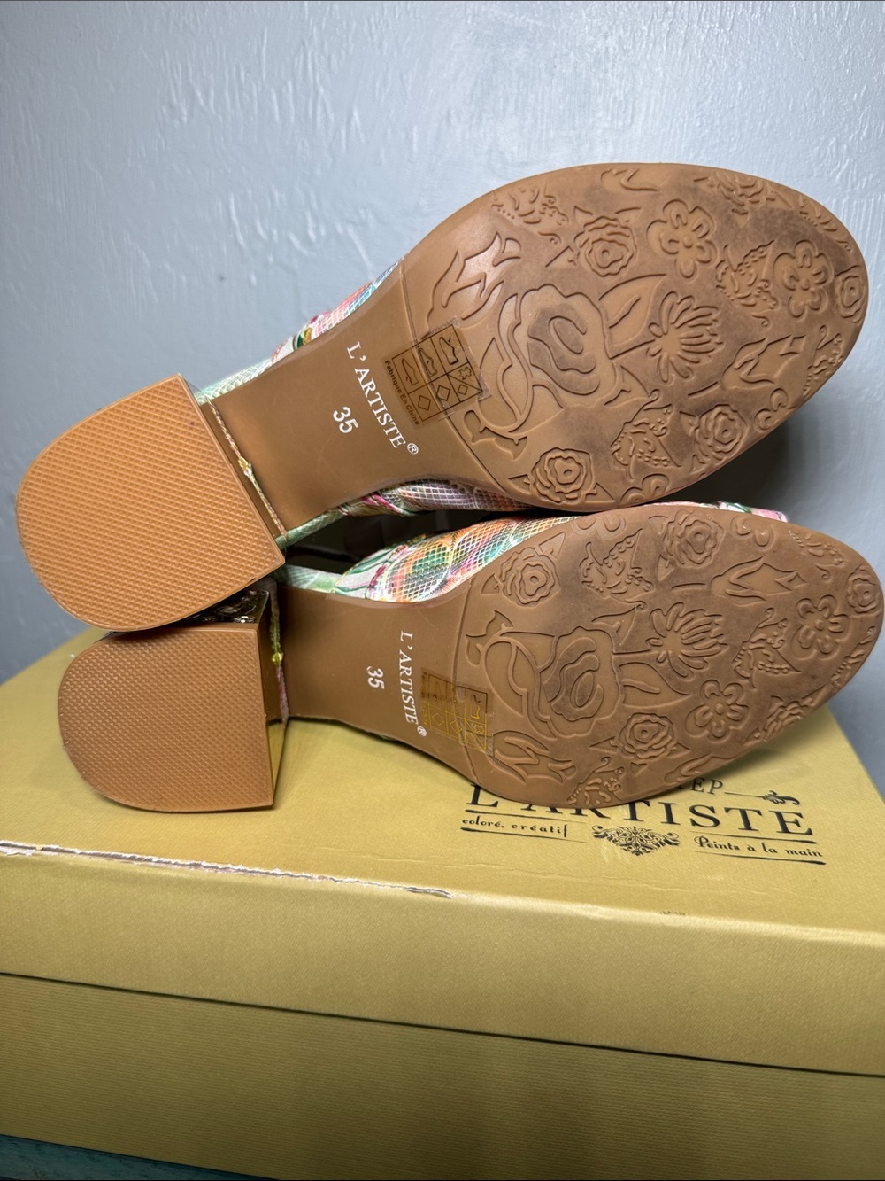 L'Artiste Spring Step Sandal w/ Jeweled Heels - Picture 16 of 16